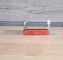 Victorinox Elinox Red Alox Model 1961 Soldier Swiss Army Knife Old Cross 93mm