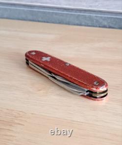 Victorinox Elinox Red Alox Model 1961 Soldier Swiss Army Knife Old Cross 93mm
