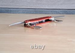 Victorinox Elinox Red Alox Model 1961 Soldier Swiss Army Knife Old Cross 93mm