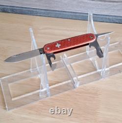 Victorinox Elinox Red Alox Model 1961 Soldier Swiss Army Knife Old Cross 93mm