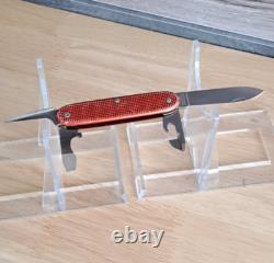 Victorinox Elinox Red Alox Model 1961 Soldier Swiss Army Knife Old Cross 93mm
