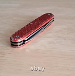 Victorinox Elinox Red Alox Model 1961 Soldier Swiss Army Knife Old Cross 93mm