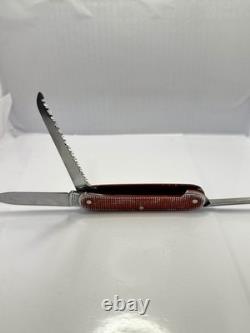 Victorinox Elinox Sailor original Swiss Knife with Marlinspike Red old cross YM3