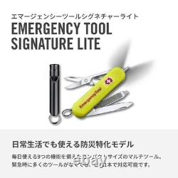 Victorinox Emergency Tool Yellow Glow Swiss Army Knife Set with Whistle Japan