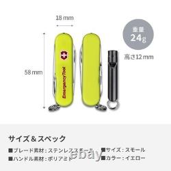 Victorinox Emergency Tool Yellow Glow Swiss Army Knife Set with Whistle Japan