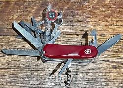 Victorinox Evolutiion Red S54 Swiss Army Knife with Leather Sheath