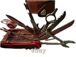 Victorinox Evolution S54 Swiss Army Pocket Knife, 32 Functions, With Belt Sheath