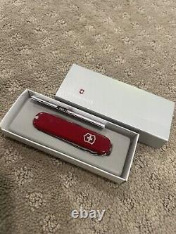 Victorinox Executive Discontinued 74mm Swiss Army Knife NOS New With Orange Peeler