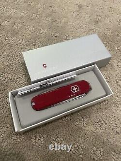 Victorinox Executive Discontinued 74mm Swiss Army Knife NOS New With Orange Peeler