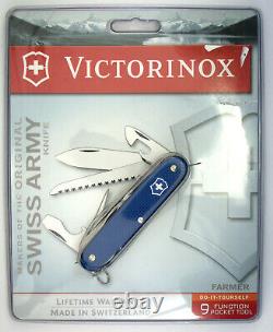 Victorinox Farmer Alox Swiss Army knife (blue)- NIP new in package #3017