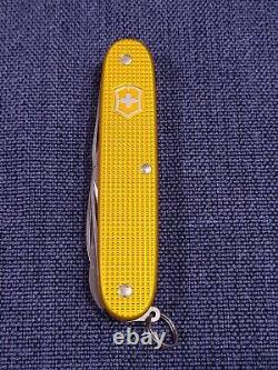 Victorinox Farmer Yellow / Gold RARE ALOX Swiss Army Knife 93mm Limited EDT