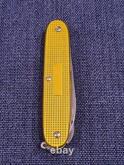 Victorinox Farmer Yellow / Gold RARE ALOX Swiss Army Knife 93mm Limited EDT