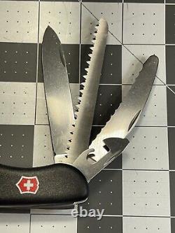 Victorinox Fireman Swiss Army Knife Black with Locking Blade Retired