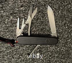 Victorinox Golfer 91mm withCustom Swiss Bianco Black Alox Ribbed Aluminum Scales