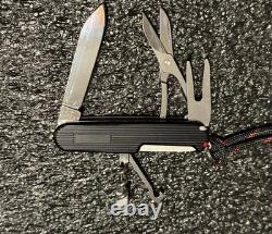 Victorinox Golfer 91mm withCustom Swiss Bianco Black Alox Ribbed Aluminum Scales
