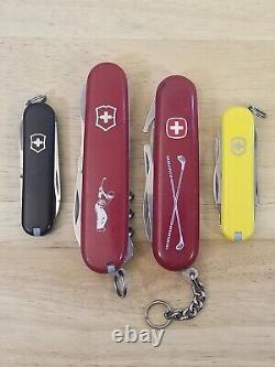 Victorinox Golfer, Caddy, Caddy Plus & Wenger Golf Pro Swiss Army Knives