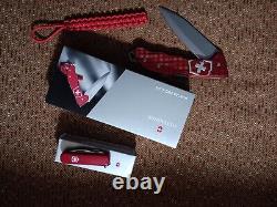 Victorinox HUNTER PRO Red Alox Authentic and Original Swiss Army Knife COMBO
