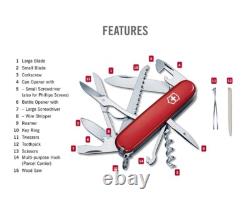 Victorinox HUNTSMAN LITE Swiss Army Knife With LED Light & Pouch Switzerland