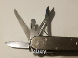 Victorinox Huntsman Stainless Steel Swiss Army Knife USED