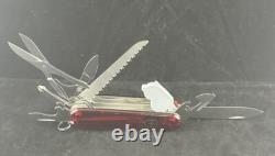 Victorinox Huntsman Swiss Army Knife Lite Ruby With LED Light