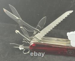 Victorinox Huntsman Swiss Army Knife Lite Ruby With LED Light