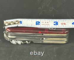 Victorinox Huntsman Swiss Army Knife Lite Ruby With LED Light