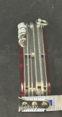 Victorinox Huntsman Swiss Army Knife Lite Ruby With LED Light