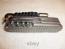 Victorinox Huntsman Swiss Army Knife Titanium Scales $25 Lanyard Was $295