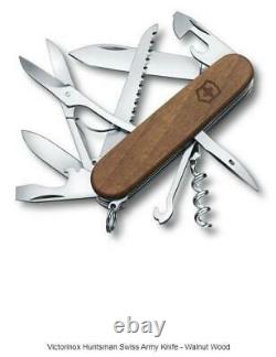 Victorinox Huntsman Swiss Army Knife Walnut Wood Personalised