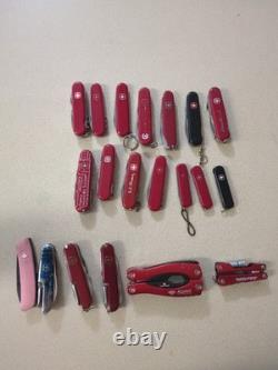 Victorinox Huntsman Swiss Army Pocket Knives Lot Of 14 With Extras