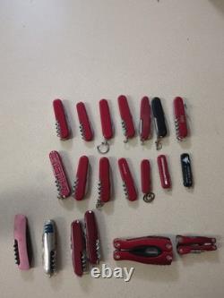 Victorinox Huntsman Swiss Army Pocket Knives Lot Of 14 With Extras