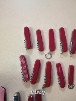 Victorinox Huntsman Swiss Army Pocket Knives Lot Of 14 With Extras