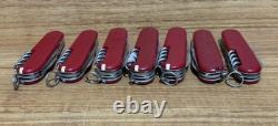Victorinox Lot of 7 Swiss Army Knife Classic Red Multi-tool Swiss Officer