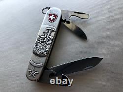 Victorinox MUSHROOMS Carved Stainless Steel Swiss Army Knife Spartan NEW RARE