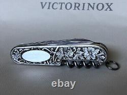 Victorinox MUSHROOMS Carved Stainless Steel Swiss Army Knife Spartan NEW RARE