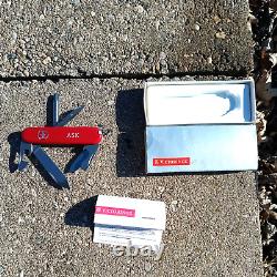 Victorinox Military Swiss Army Knife Vintage Tinker Small Box 53133 Red Instruct
