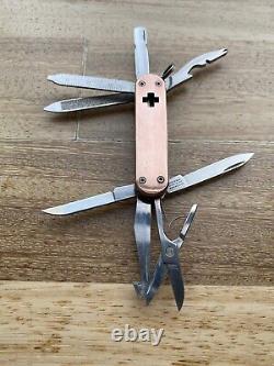 Victorinox Minichamp Custom Copper Scales Swiss Army Knife. Not Alox