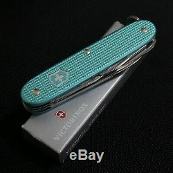 Victorinox Mint Blue Alox Farmer Swiss Army Knife NEW Rare and Beauty, LQQK
