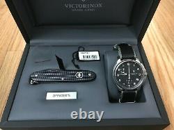 Victorinox Officer's Chronograph Quartz Watch and Swiss Army Knife Gift Set