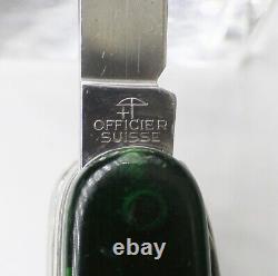 Victorinox Officier Suise Swiss Army Knife withKey Ring Rostfrei Officier Green