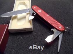 Victorinox Old Cross Pioneer Red Alox Swiss Army Knife (New Old Stock)