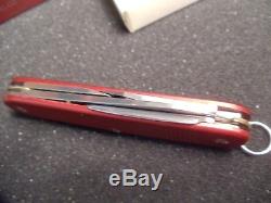 Victorinox Old Cross Pioneer Red Alox Swiss Army Knife (New Old Stock)