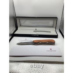 Victorinox Picknicker Damast Limited Edition 2022 Pear Wood Pocket Knife 0.8301