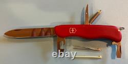 Victorinox Picnicker withvictorinox case, red yellow Multi Tool! Slide Lock! 111mm