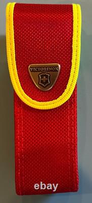 Victorinox Picnicker withvictorinox case, red yellow Multi Tool! Slide Lock! 111mm