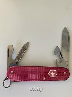 Victorinox Pink Alox Cadet Swiss Army knife. No Shop Logo. Very Rare
