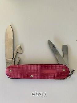Victorinox Pink Alox Cadet Swiss Army knife. No Shop Logo. Very Rare