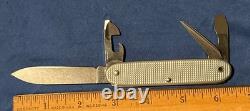 Victorinox Pioneer Alox Swiss Army Knife Silver 93mm 4 Tools 1983 vintage