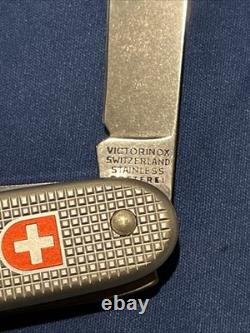 Victorinox Pioneer Alox Swiss Army Knife Silver 93mm 4 Tools 1983 vintage