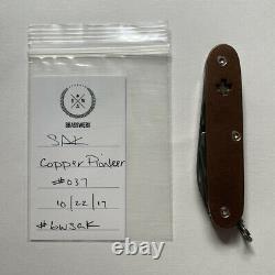Victorinox Pioneer Custom Copper Brasswerx Swiss Army Knife EDC Rare Limited